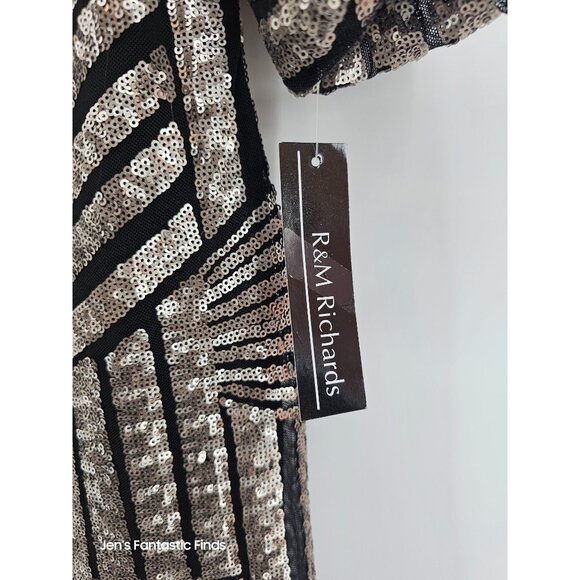 R&M Richards Sequined Sheath Dress size 6 - Picture 6 of 11